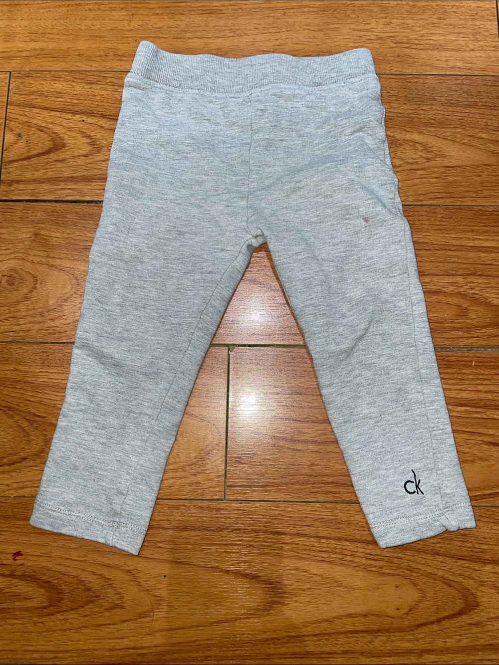 CK Calvin Klein Jeans Grey Heathered Fleece Jogger Pants Toddler 24M
